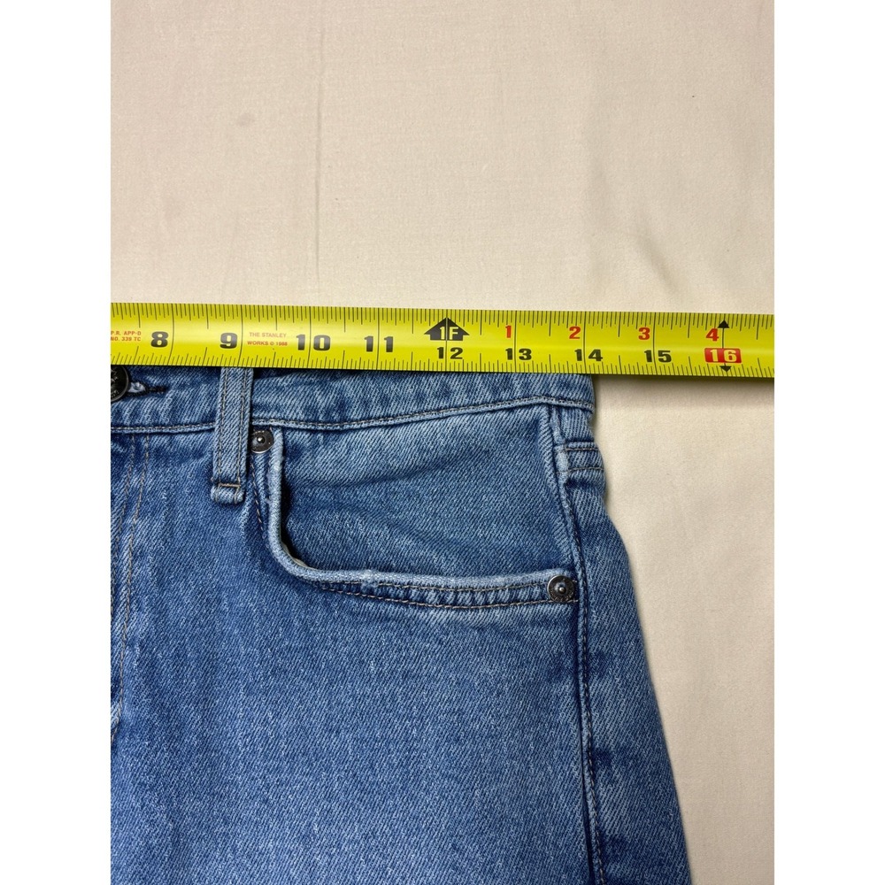 Rag & Bone Peyton Mid-Rise Bootcut Jeans Benson Wash Raw Hem Womens Size 26X27 - Picture 8 of 13